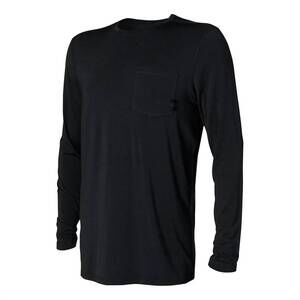 NEW SAXX men's sleepwalker long sleeve pocket tee in black